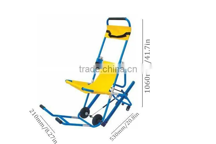 High Quality Aluminum Alloy Folding Ambulance Chair Stretch