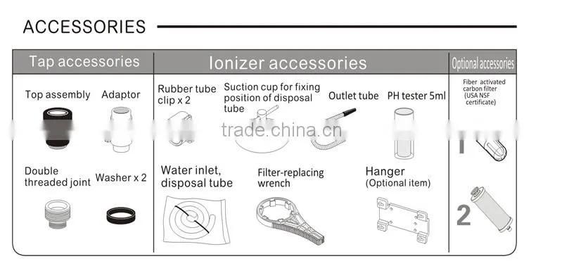 Ionizer Type and CE,UL Certification alkaline water