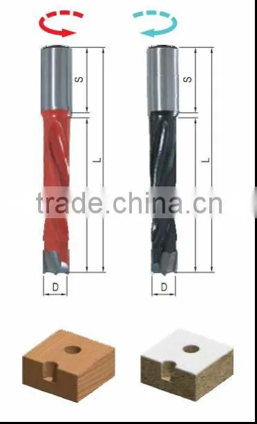 cemented carbide 4 flute wood auger bits 10*20mm