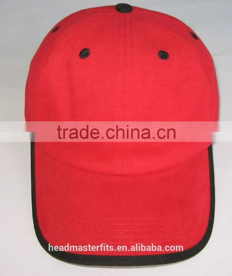 Custom logo blank pure color sandwiches plain sport cap soft baseball caps