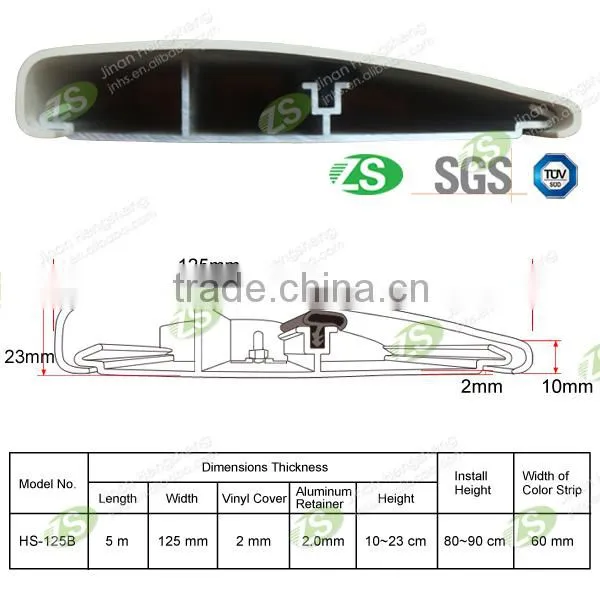anti impact aluminium&rubber wall guard for hospital