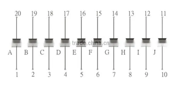5 Segment 8 Segment 10 Segment Multi-Colors NEWSHINE Multi Colour LED Bar Graph Array