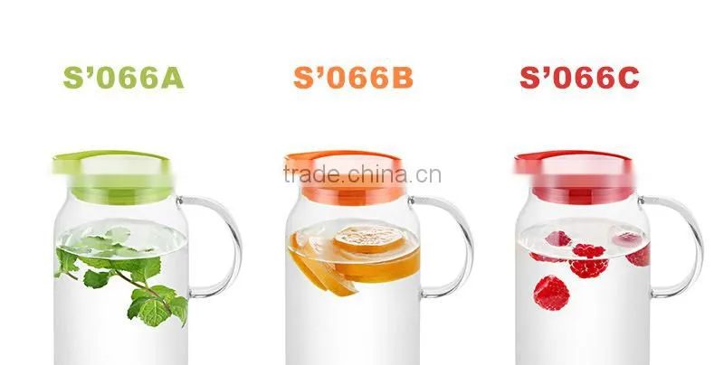 1.3L Water Glass Jug and Glass Pitcher