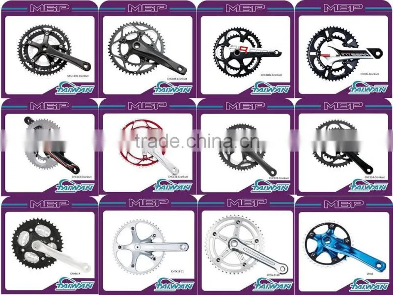 8S/9S Bicycle Crankset Wholesale Alloy Crankset Forged Alloy Crank
