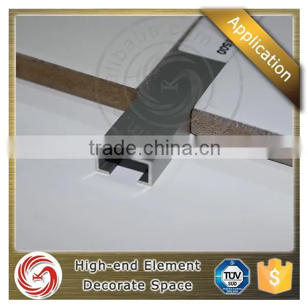 Wall decoration U shape metal tile trim