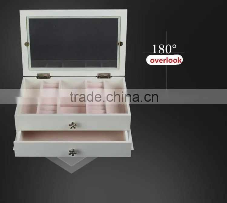 high quality accessories gift saving wooden box with pull grid varning custom logo