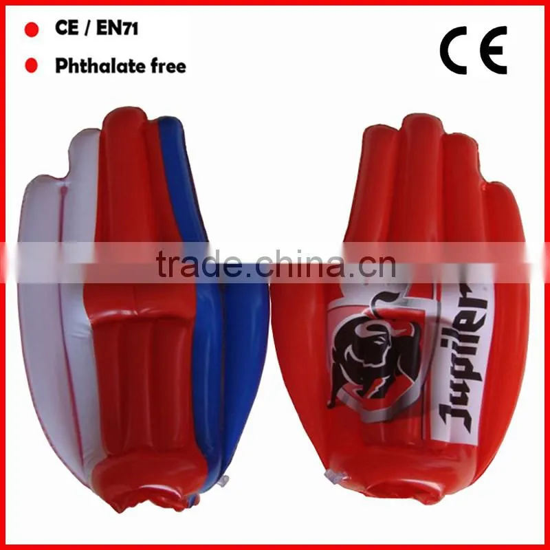 Cheer inflatable palm Red and white inflatable hands