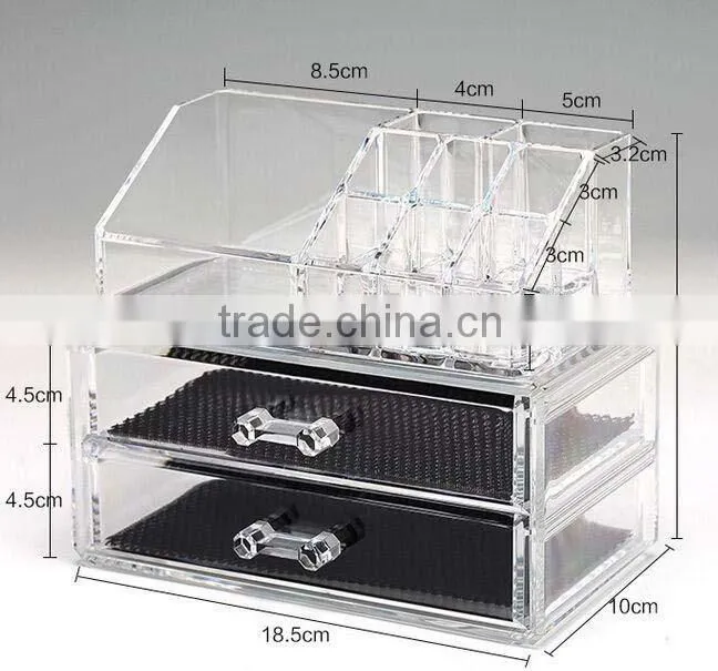 clear color acrylic make up brush set make up case