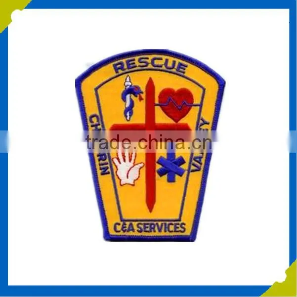 Custom made personalized embroidery patch cheap price embroidered label