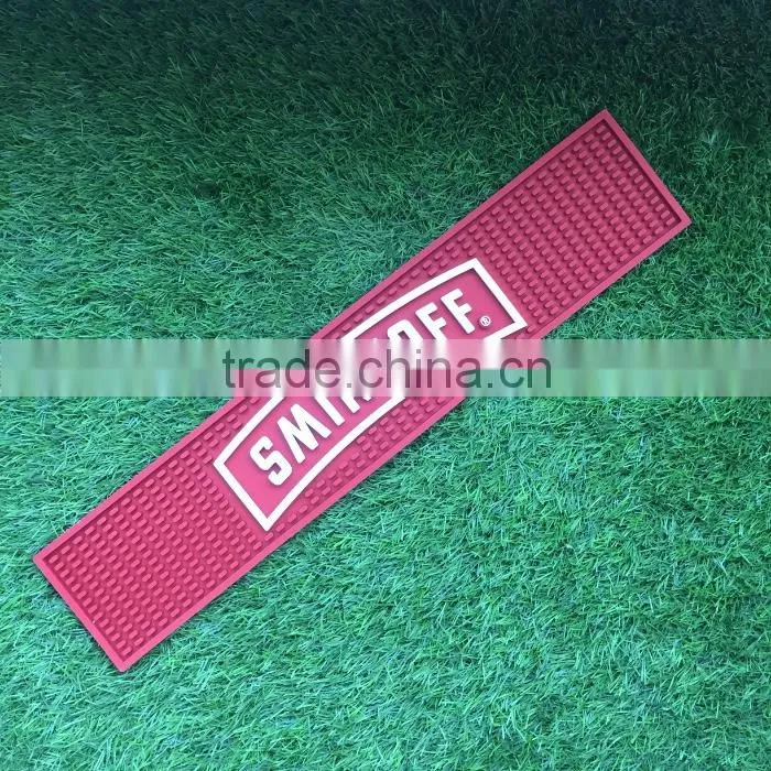 cheap PVC bar mat with embossed logo