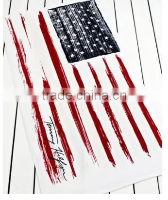 textiles huge american flag beach towel logo