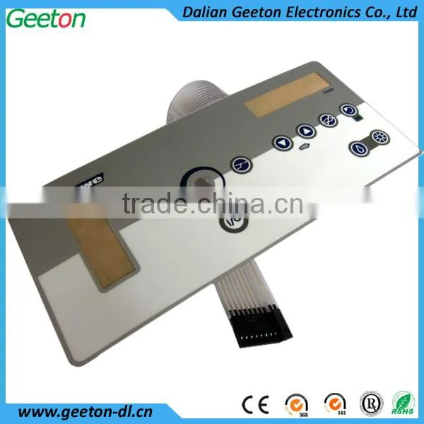 LED Push Button Membrane Switch Panel With 3M467 Self Adhesive