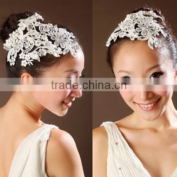 Rhinestone Colorful Hair Accessory Wholesale Scale Shape Fabric Baby Hair Band