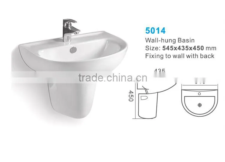 China wholesale Ceramic Wall Hung Hand Wash Basin
