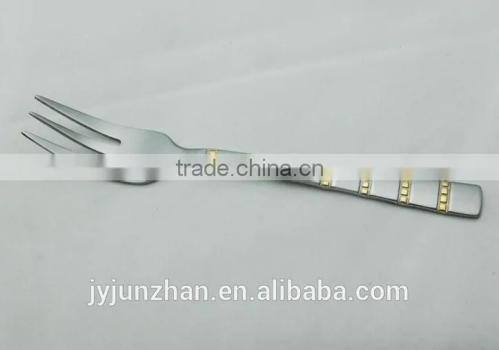 Stainless gold plated spoon with competitive price and nice design