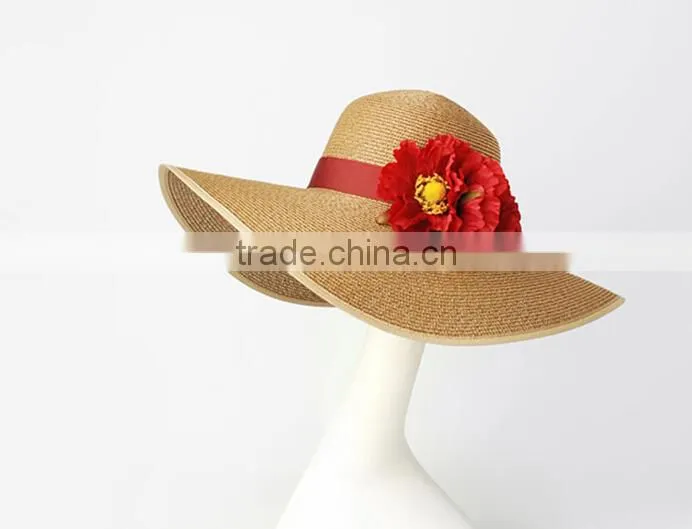 SUNNY SHINE women summer Fashion straw fedora hat Beach visor hat