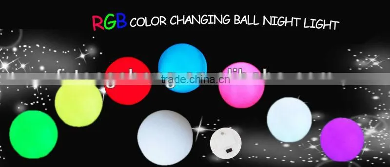 Different design pvc decorative multicolor changing led night light