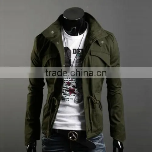 LQ men's classic military coat jacket