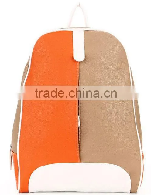 Hot fashion PU leather teenage school bags and backpack