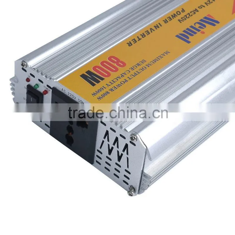 Multipurpose and High Quality True 800W DC12V/DC24V to AC220V Power Inverter for car,trucks,ship, solar off-grid power system