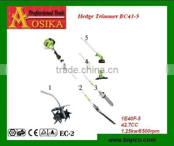 Pole gasoline powered multi-function hedge trimmer 4 in 1 8in 1 garden tools