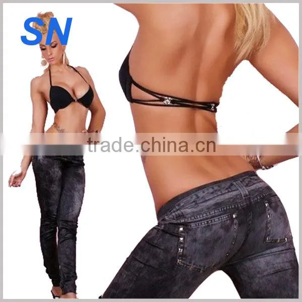 Fashion Jeans Printed Elegant Cheap Wholesale Leggings