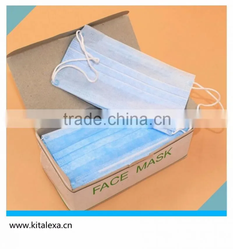 Disposable non-woven mask outdoor three layers of anti fog and haze masks breathable beauty medical dust masks