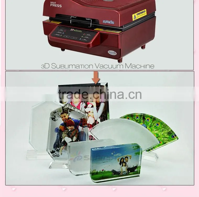 sublimation crystal photos frame at low price wholsale BSJ02