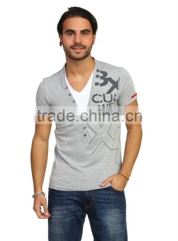 Customs Printed 100% Cotton T-shirt 2014
