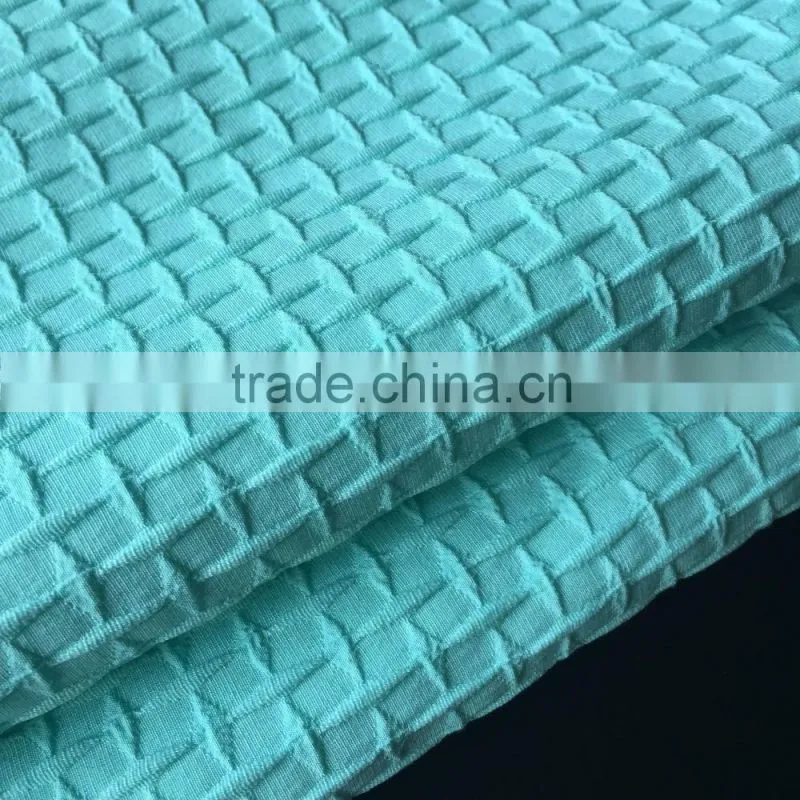 Spring Summer Polyester Woven Crumpled Fabric for Dress