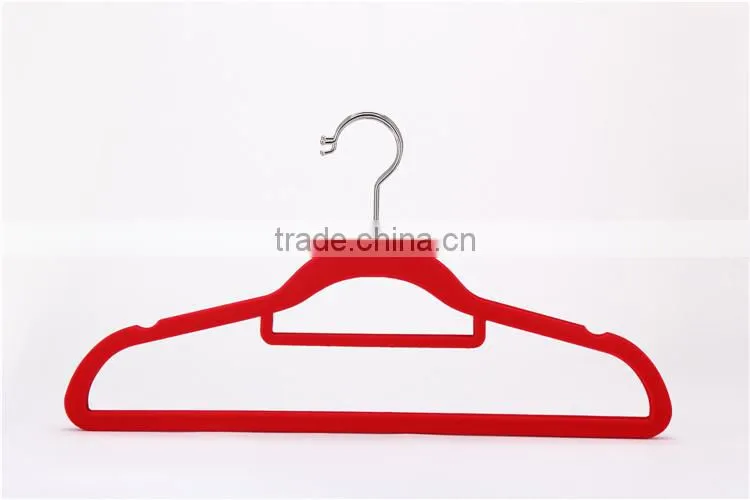 USA Chain Supermarket Supplier Velvet Hangers Black Custom Suit Hanger Factory Wholesale