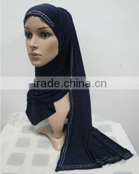 H066 latest muslim hijab with shawl