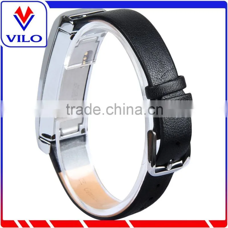 2016 Genuine leather replacement band for Fitbit Alta with metal frame