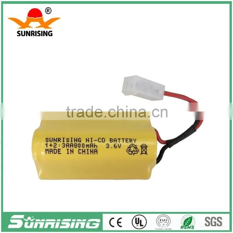 nicd aa 800mah 1.2v battery/ nicd 3.6v rechargeable battery pack
