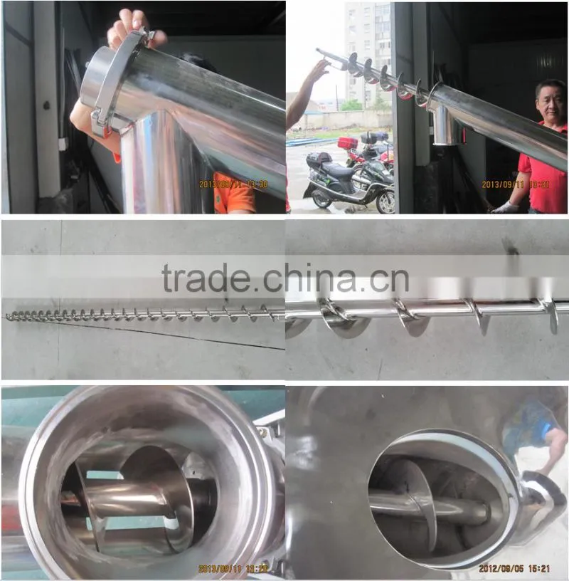 Stainless steel Screw Type Conveyor