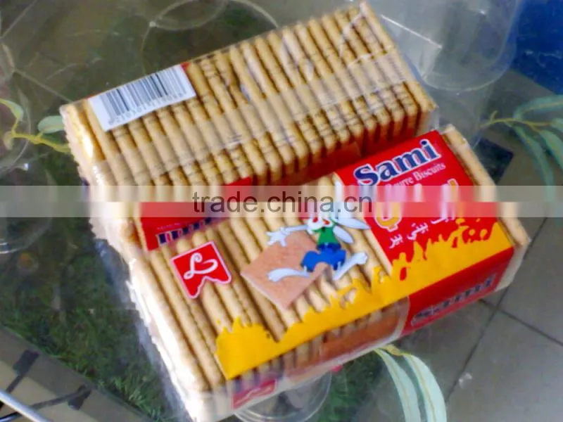 Biscuits on-edge packing machine