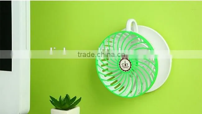 Creative Coffee Cup Shape USB Fan