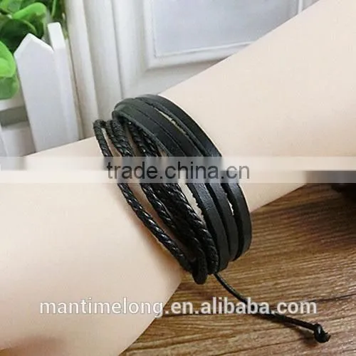 leather wrap bracelet braided leather bracelet teen leather bracelet