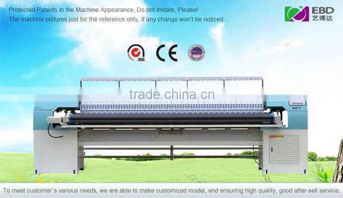 YIBODA multi needle quilting embroidery machine