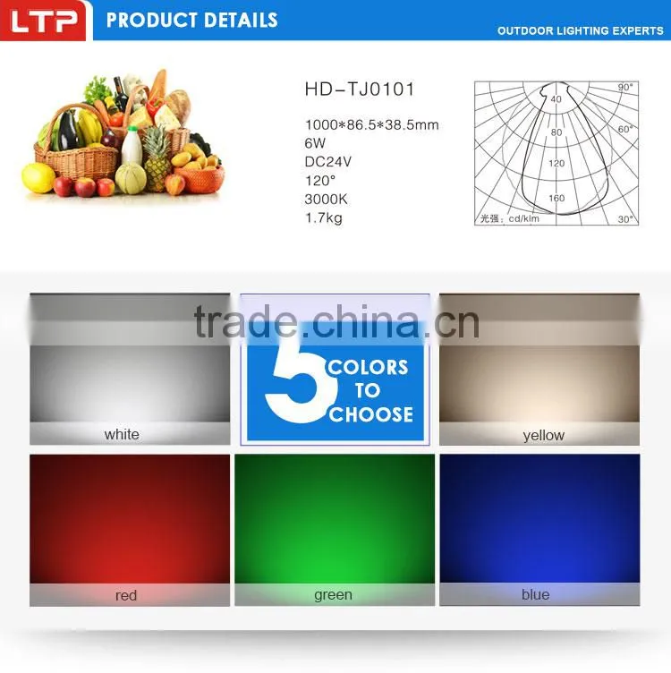 2016 New Arrival Aluminum Alloy Step Light ip65 6w