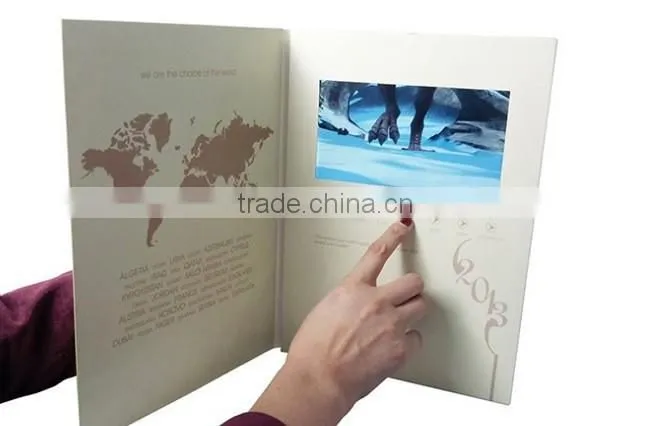 High-end custom 2.4 "/2.8"/3.5"/5"/7"/10.1"video card digital video laptop invitation e-card gift CARDS