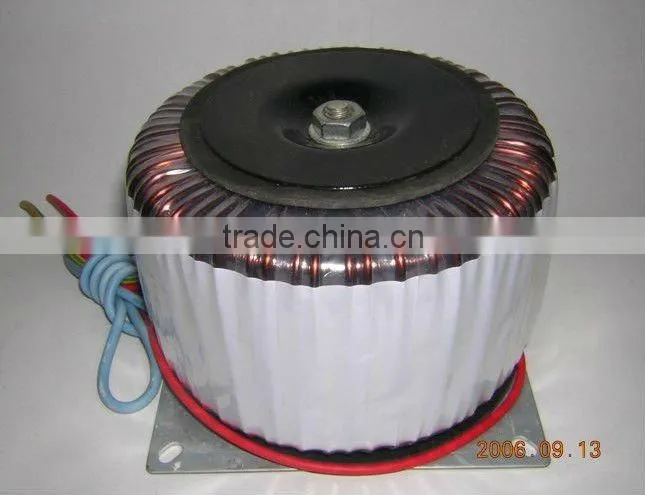 low frequency Silicon toroidal Transformer with cover