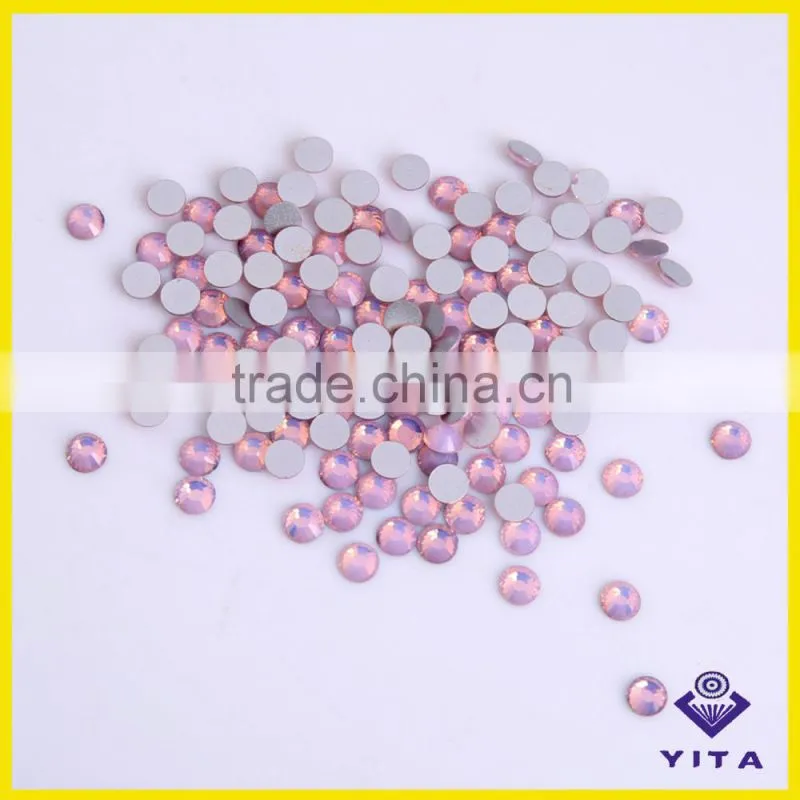 Hot sale SS6 SS8 SS10 SS12 SS16 lt sapphire clear glass stones for T shirt