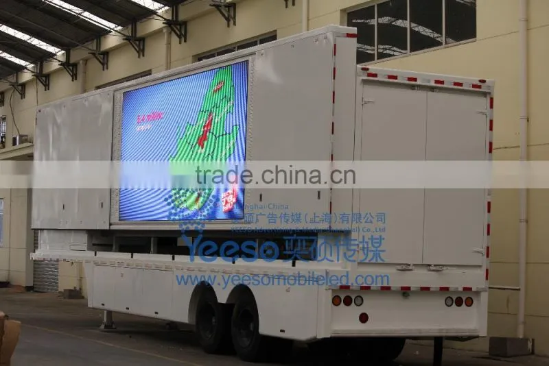 YEESO Mobile LED, Mobile LED Advertising stage container C40for Outdoor Publicity and advertisement!