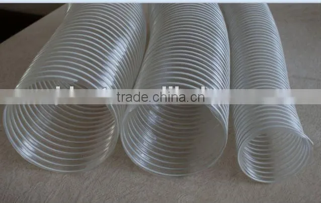 Transparent PVC flexible spiral ventilation duct hose