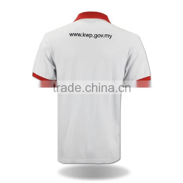 Custom plus size clothing men plain 100% cotton polo shirt