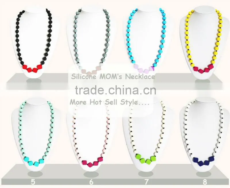 Mixed Food Grade Silicone Bead For Mom Nursing Necklace Jewelry Making Wholesale Chew Baby Teething Beads