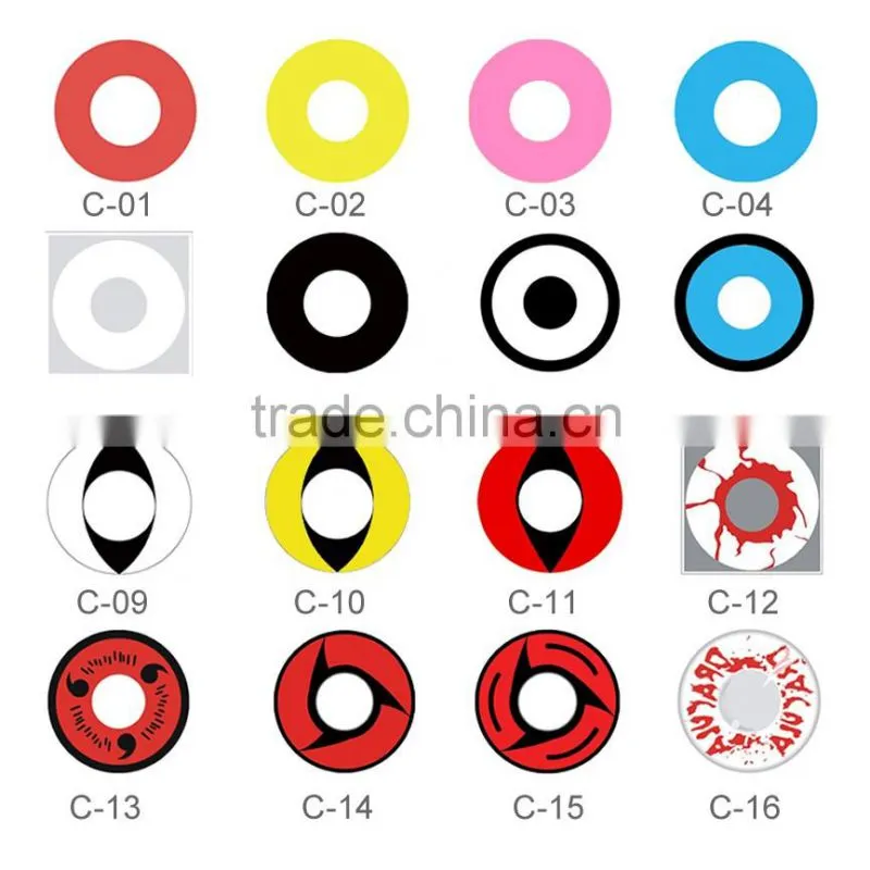 wholesale price various designs available for cheap contact lenses yearly contact lenses crazy color contact lenses