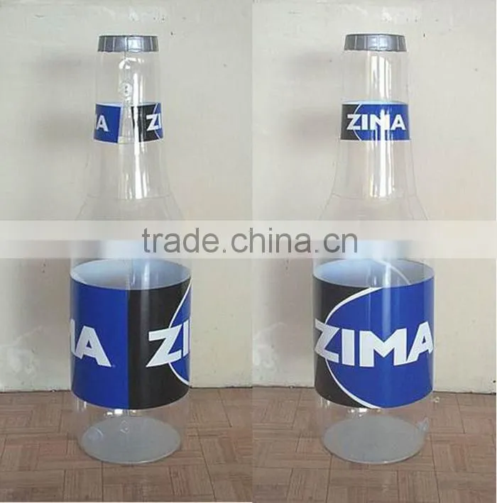inflatable bottle for advertising display