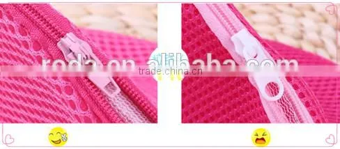 Roda wholesale 100% Polyester sandwishing triangle lingerie washing mesh bag